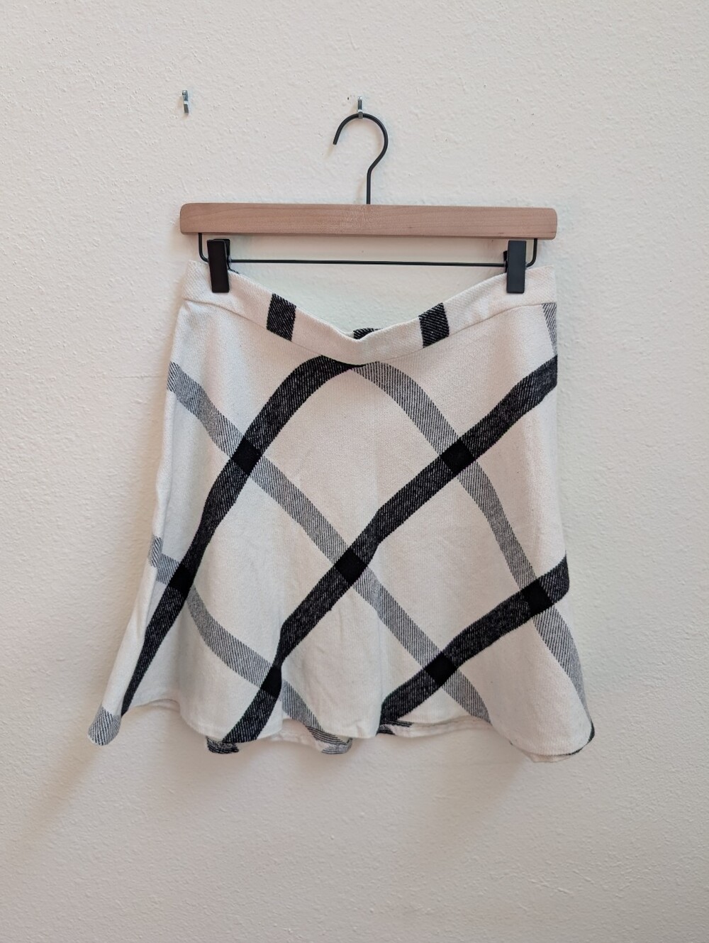 Urban Outfitters Knit Checkered Mini Skirt